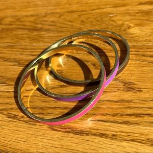 Set of 3 Kate Spade idiom bangles